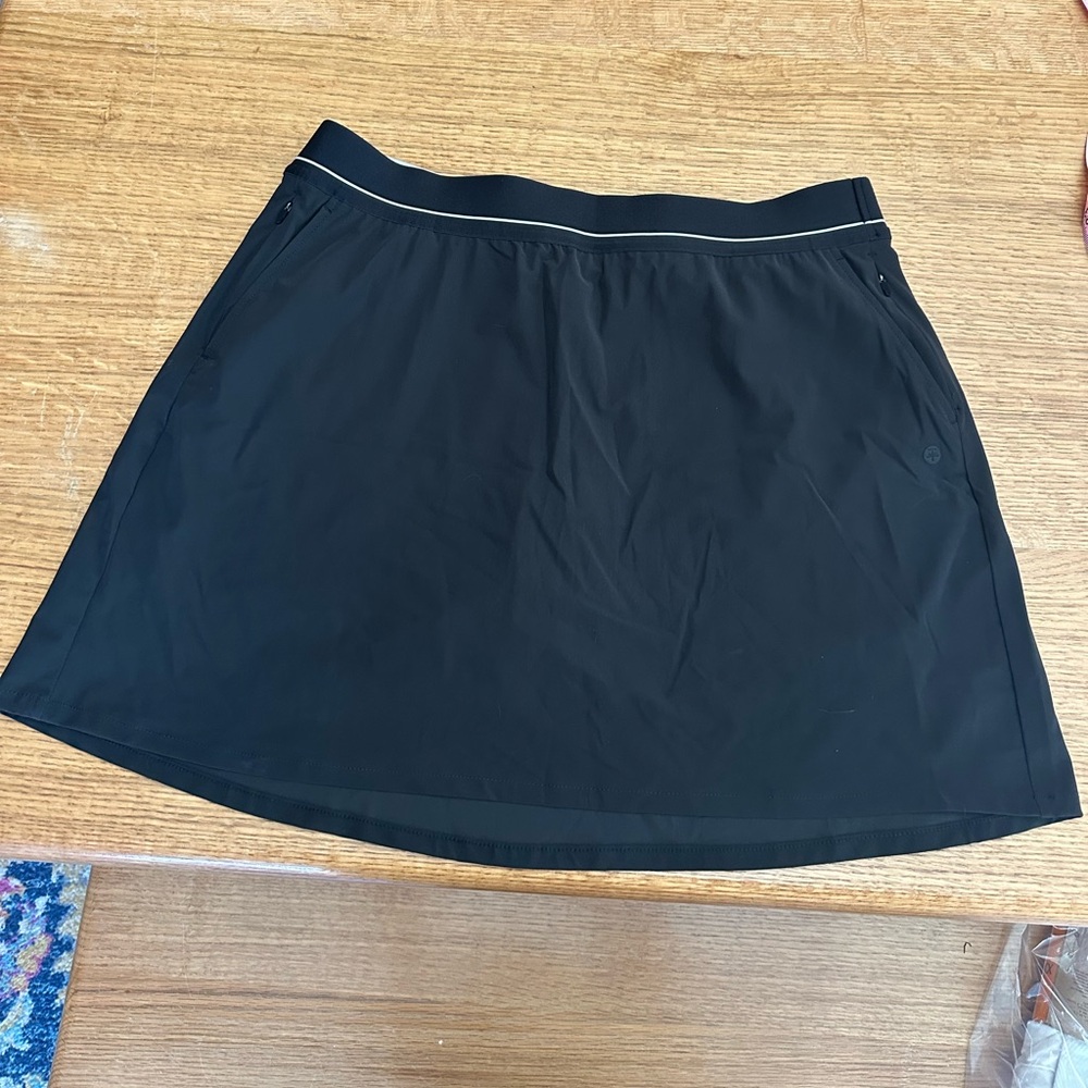 SOYBU NWT resort skort black sz large 17” waist - Picture 4 of 13